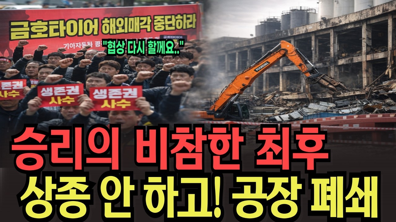 승리한 노조의 최후! 광주 금호타이어 