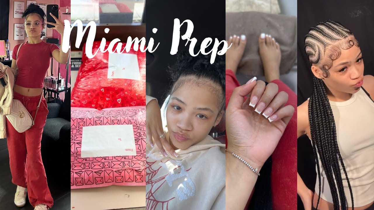 LAST MINUTE PREP FOR MIAMI💁🏻‍♀️🛍️💅🏻| shopping, nails, lashes, packing, new hair, wax, +more…