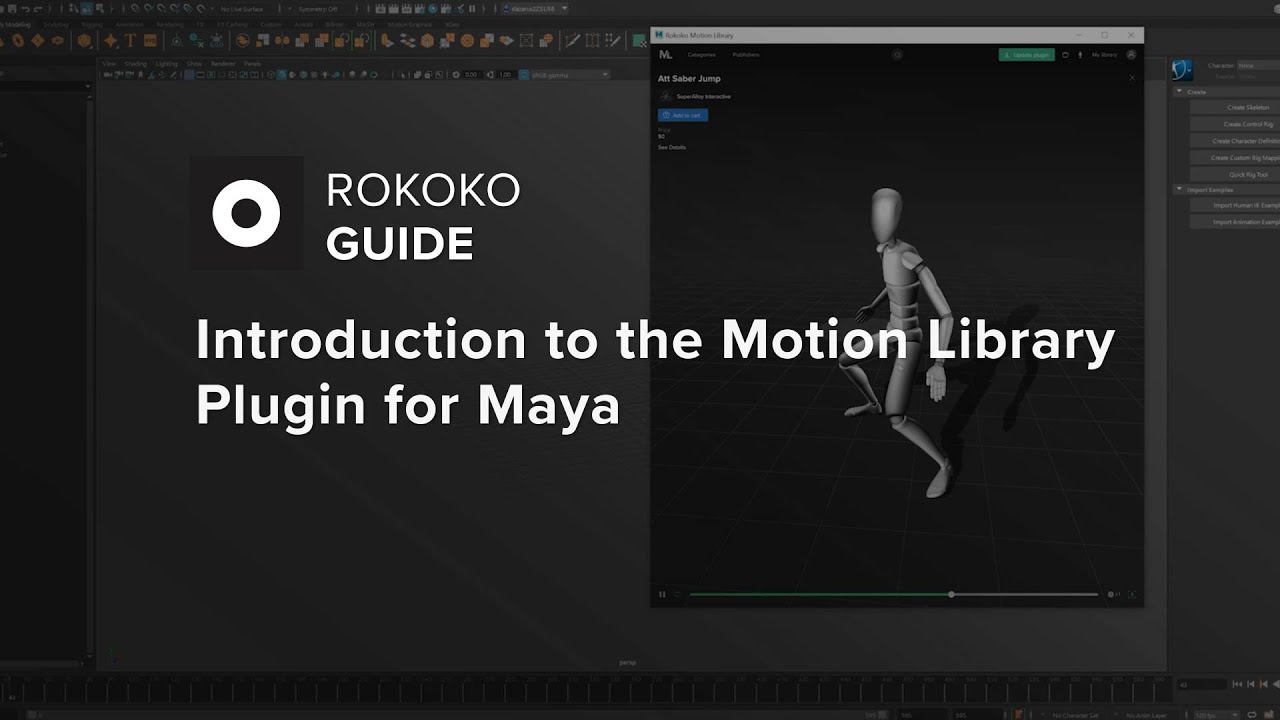 Rokoko Guide: Introduction to the Motion Library Plugin for Maya