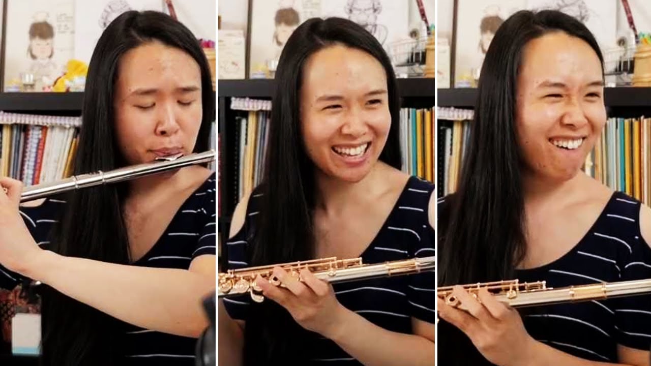 How to sound creepy on an $84K platinum flute. [Flute Center]