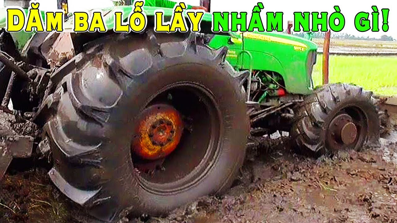 Удивительный трактор John Deere под грязью, мощный трактор