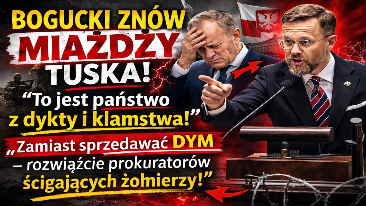 BOGUCKI MIAŻDŻY TUSKA! „Rozwiążcie prokuratorów!”