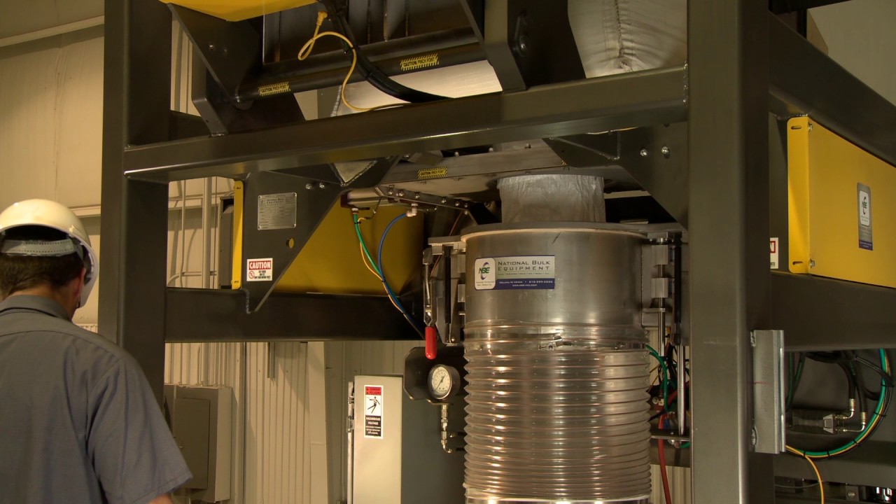 Bulk Bag Unloader: Spout Interface Material Discharge System