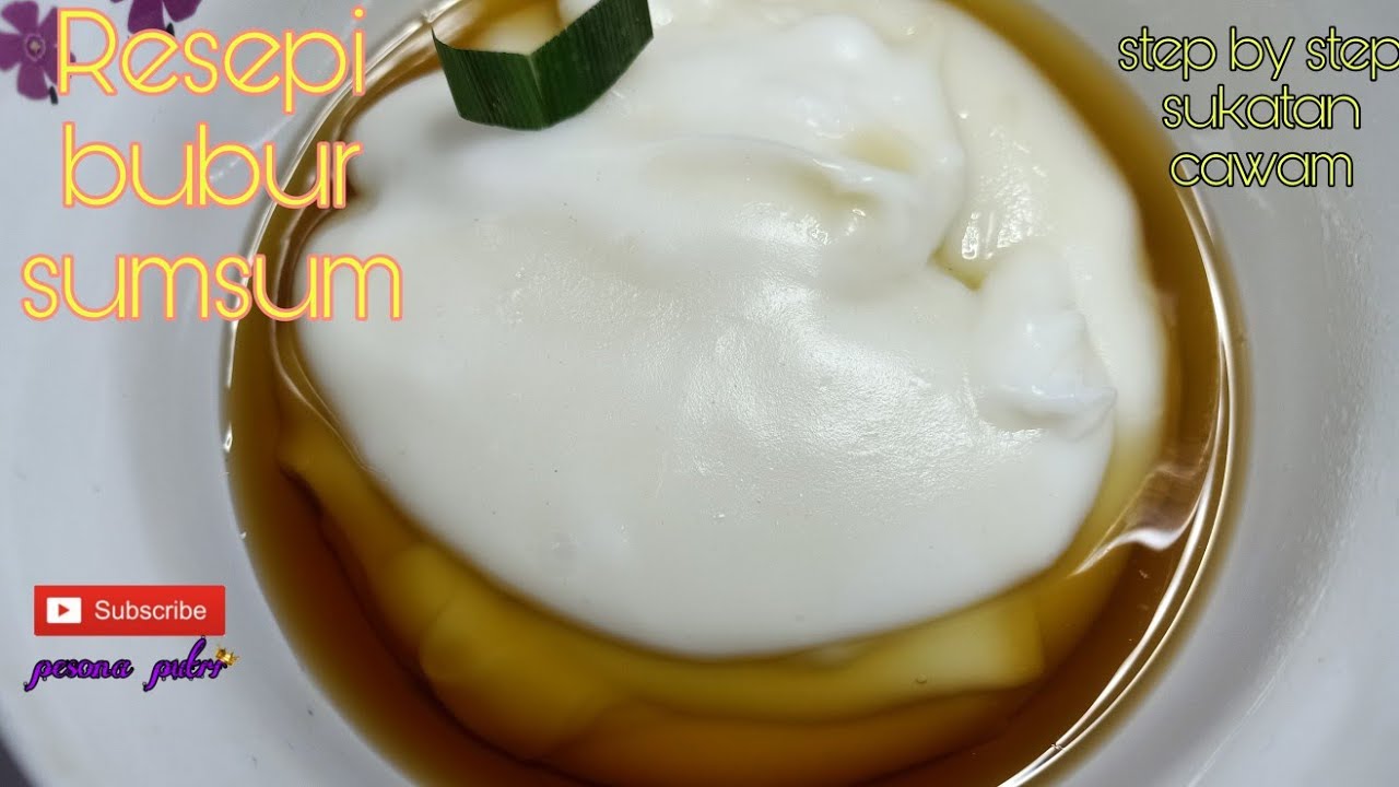 Resepi bubur sumsum | step by step | sukatan cawan