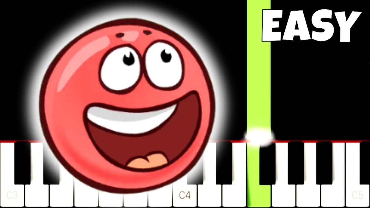 Red Ball 4 - Into The Caves Theme - EASY Piano Tutorial