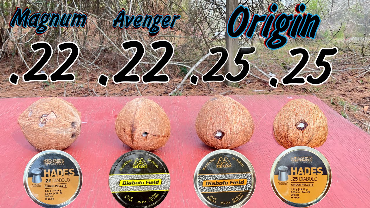 Diabolos-Pellets .22 VS .25 VS Cocos