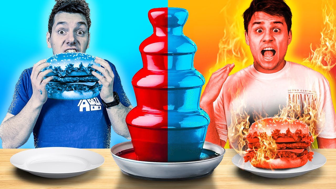 JEMY Z LODOWEJ VS OGNISTEJ FONTANNY! *Zimne vs Gorace*