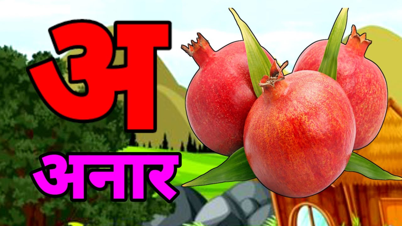 A Se Anar,अ से अनार ,आ सेआम,हिंन्दी वर्णमाला,अआइई ,क से कबूतर ,Aa Se Aam,हिन्दी स्वरमाला