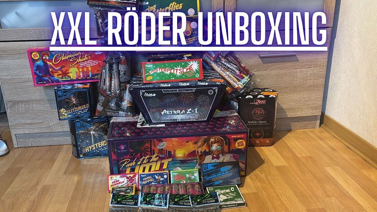 XXL RÖDER FEUERWERK UNBOXING 2025/26 💥