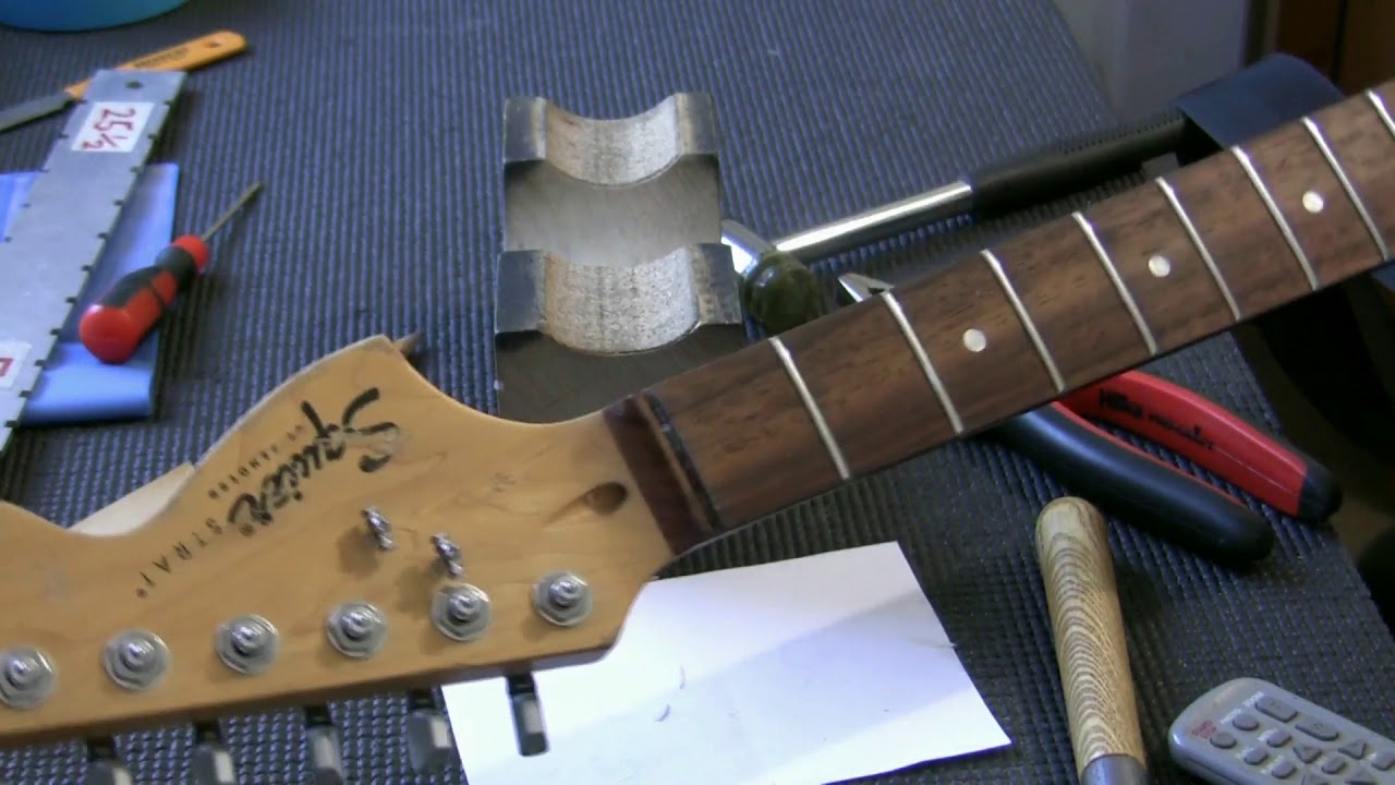 Squier Relic update after re-fret + new scratch-plate/pick-ups...