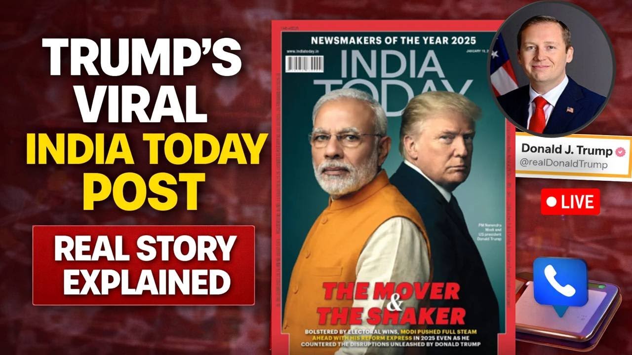 US President Donald Trump Uses India Today Cover Image Of PM Modi And Self To Indicate All's Well