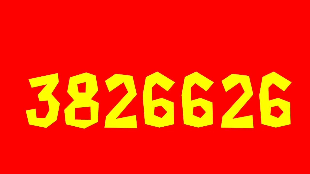 Numbers 1 to 8000000 in Red Background!