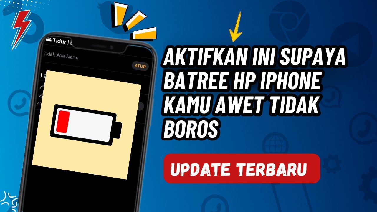 Aktifkan Ini Supaya Batree Hp IPhone Kalian Awet 
