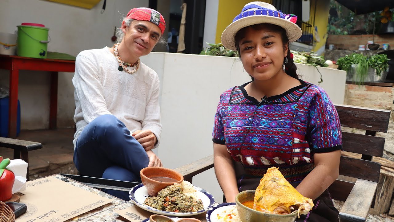 COMIDA ANCESTRAL MÁS ANTIGUO DEL PUEBLO MAYA KEQCHI EL BACHA. COBAN GUATEMALA.