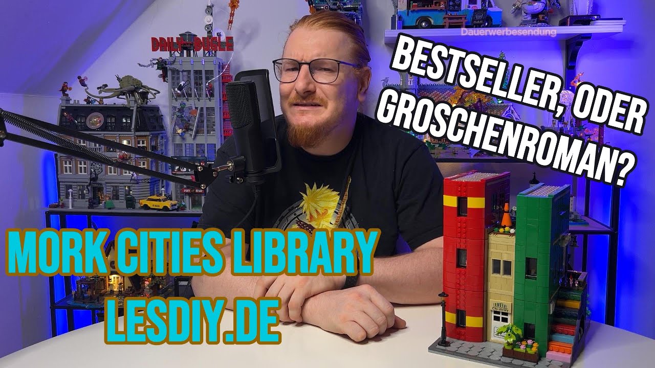 Bestseller, oder Groschenroman? 2143 Klemmbausteine! MORK Cities Library von Lesdiy.de!