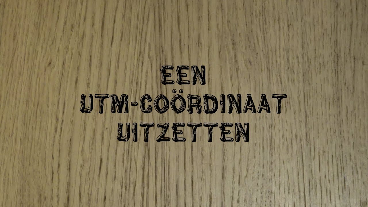 UTM coördinaten uitzetten op een stafkaart