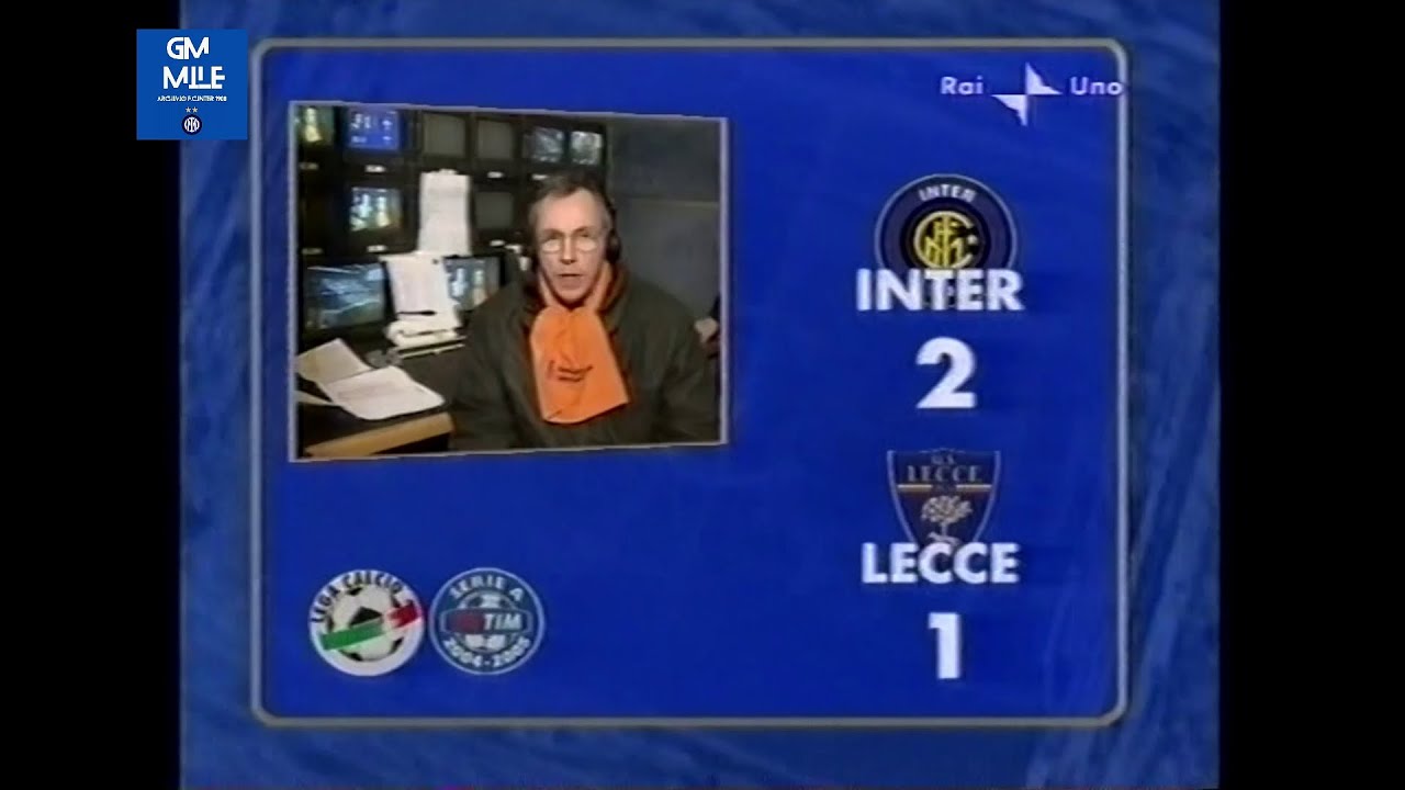 2004-05 (27^ - 06-03-2005) INTER-Lecce 2-1 [Pinardi,Cordoba,Adriano(R)] Servizio 90°Minuto Rai1