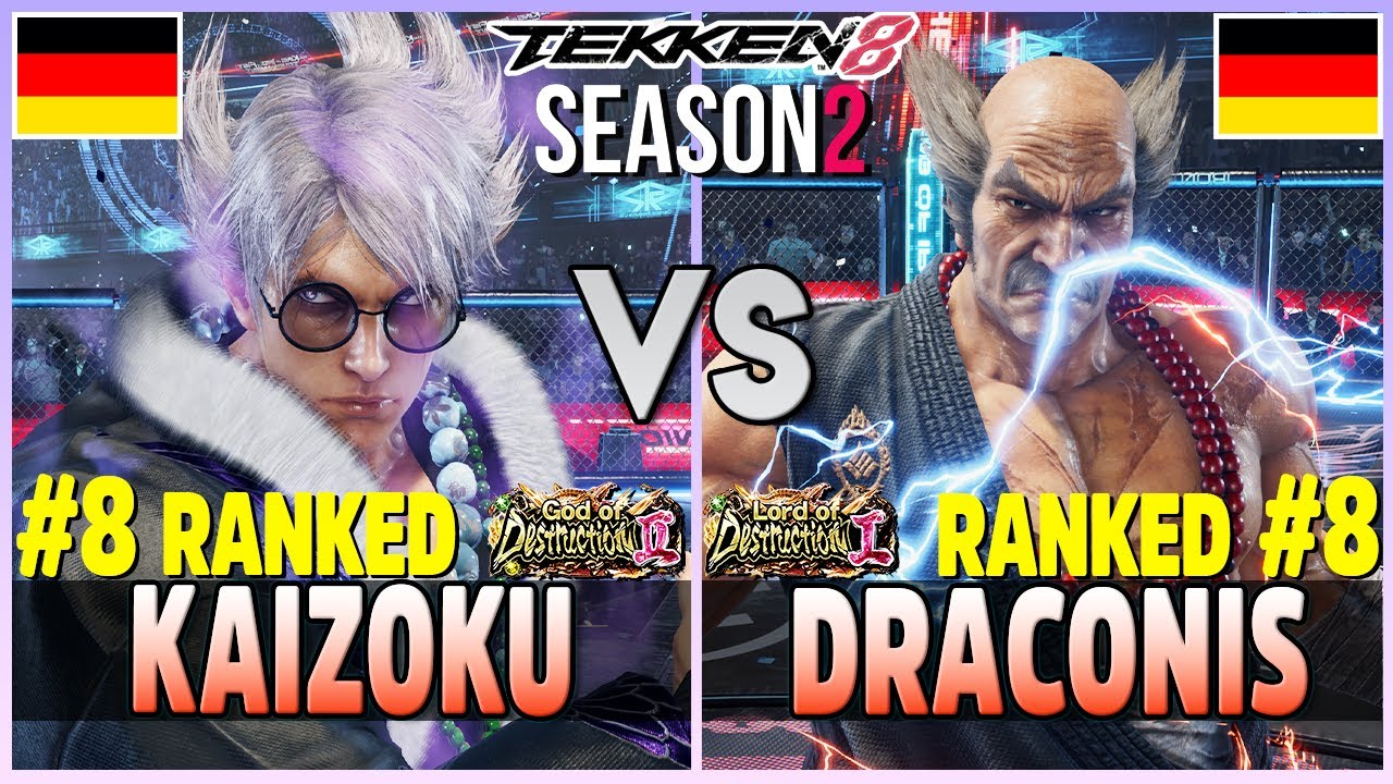 Tekken 8  ▰  KAIZOKU (Lars) Vs DRACONIS (Heihachi) ▰ Ranked Matches!