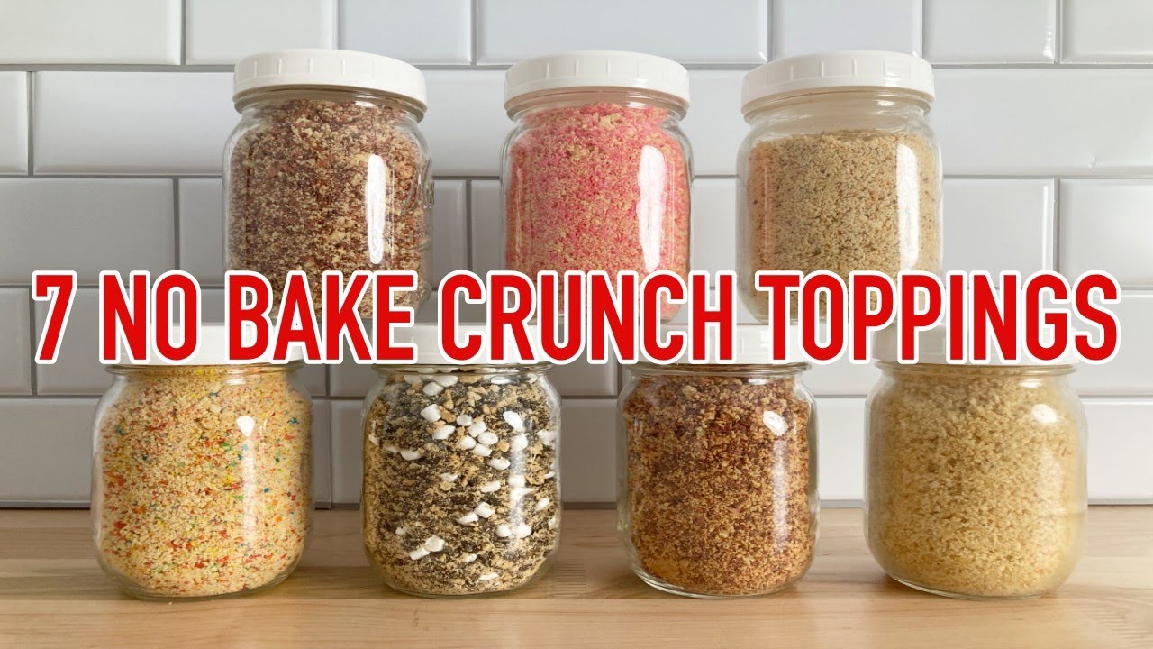 7 Crunch Topping Recipes - Strawberry Shortcake Eclair Toasted Almond Banana Pudding