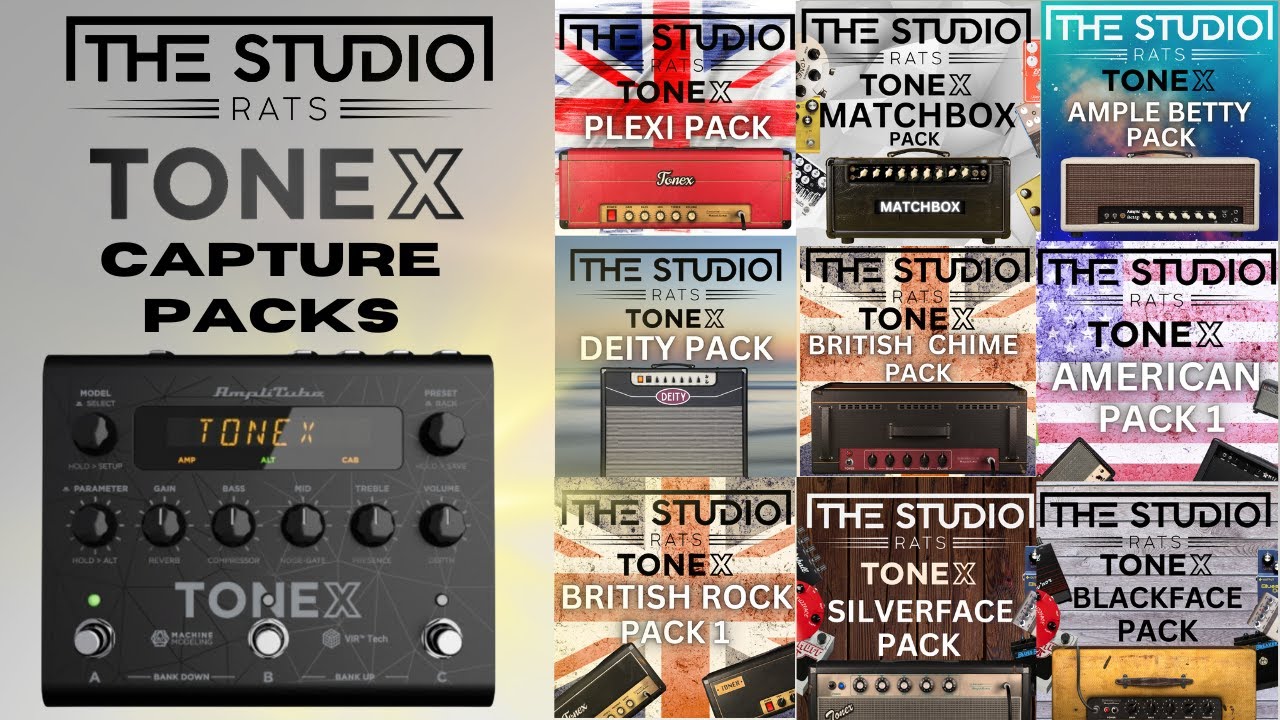 IK Multimedia TONEX -  NEW! The Studio Rats TONEX Packs