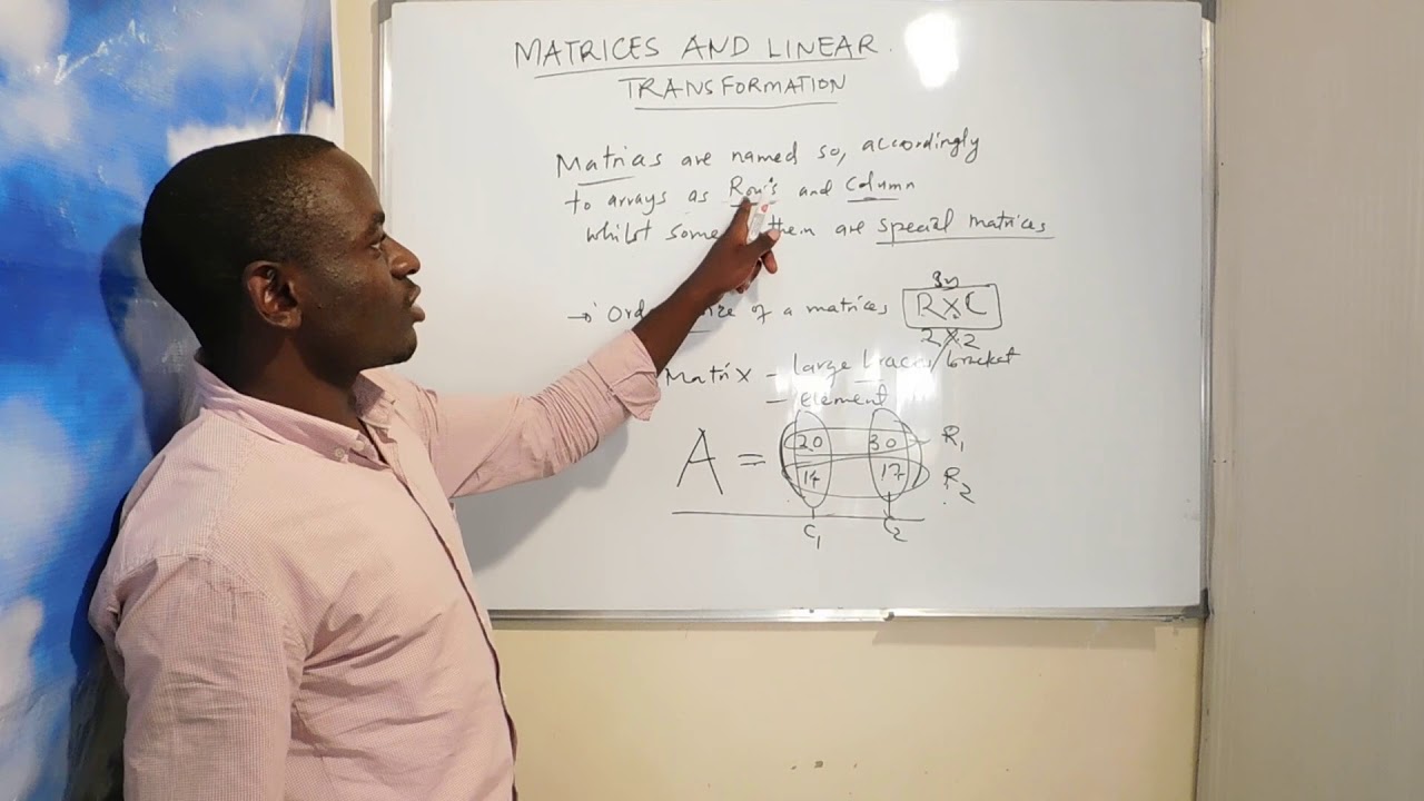IJUE MATRIX(MATRICES )part  one NDANI YA DAKIKA 6