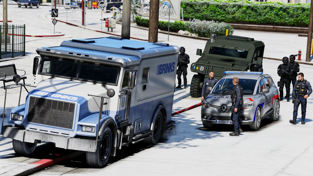 [GTA 5] JE FAIT UNE ESCORTE DE FOURGON BLINDÉ SUPER DANGEUREUSE 🚔| LSPDFR #1208