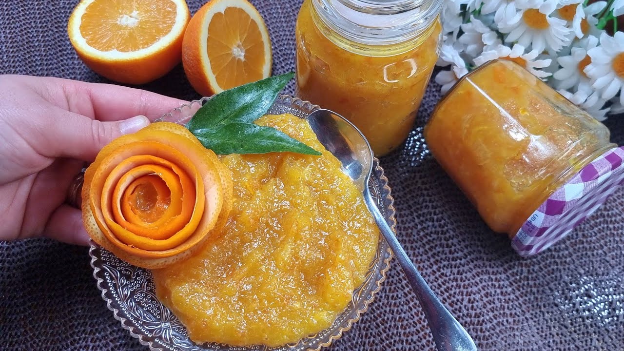 Μαρμελαδα Πορτοκάλι 🍊 γυαλιστερή  και χρυσαφένιά 🤩 ρίξε αυτό🥄 κατά το βράσιμο ο αφρός εξαφανίζεται