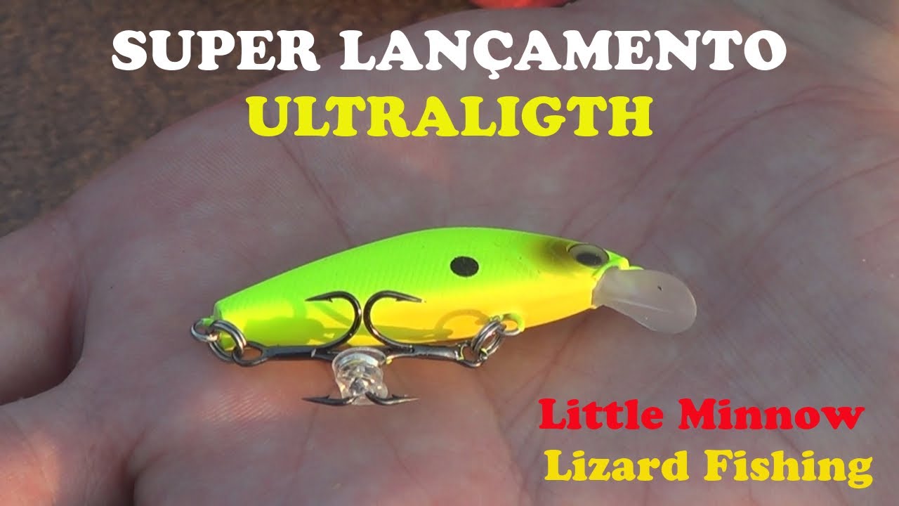 A Magia do Ultraligth: Review/Lançamento da Isca Little Minnow 45 - Lizard Fishing
