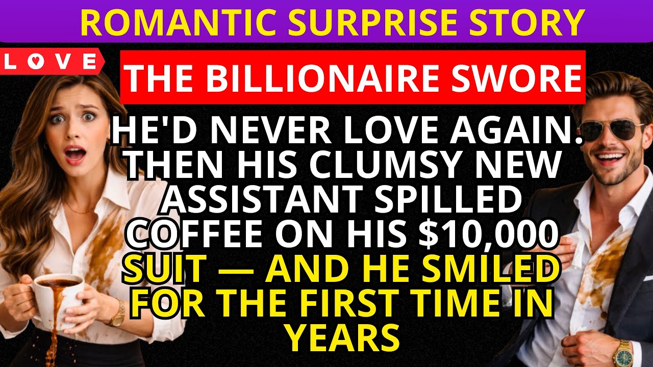 UNHAPPY BILLIONAIRE HEARTBROKEN FROM LOVE, SMILES AGAIN AFTER GETTING SOAKED IN COFFEE..