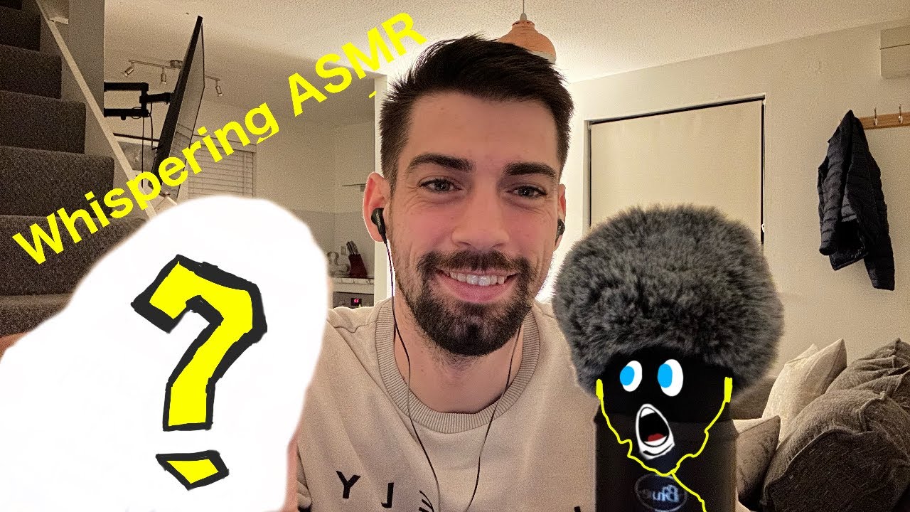 Whispering ASMR (bedtime story with a MYSTERY guest! - MAX gain, story, mic brushing, positivity)