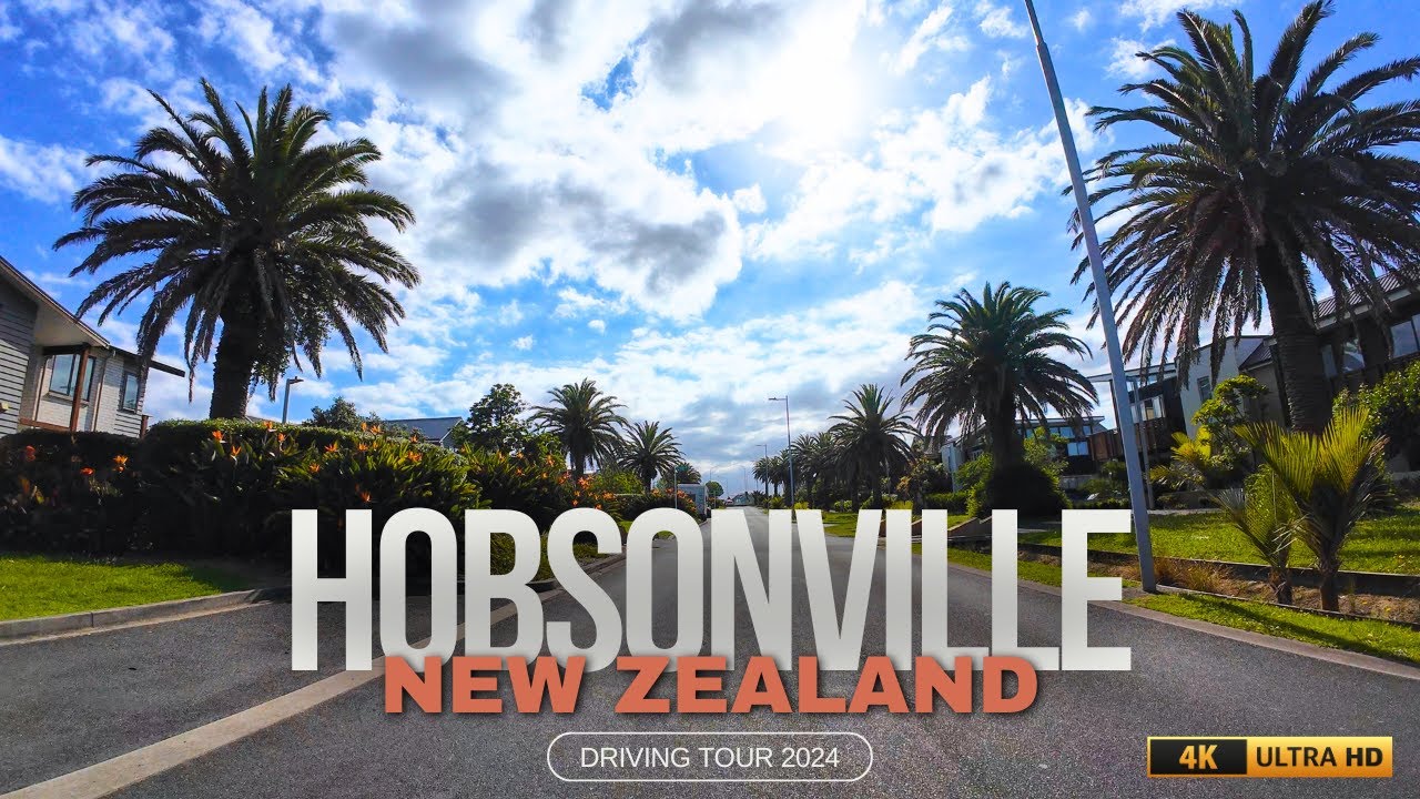Hobsonville (4K) : Auckland, New Zealand - Suburb Driving Guided Tour - Spring 2024