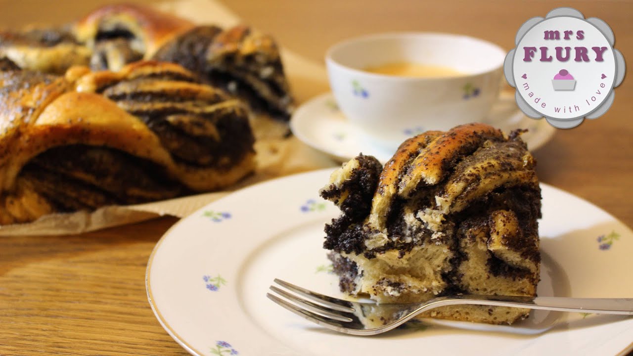 Mohn-Hefezopf vegan | Rezept Mohnzopf | vegan backen mit Mrs Flury
