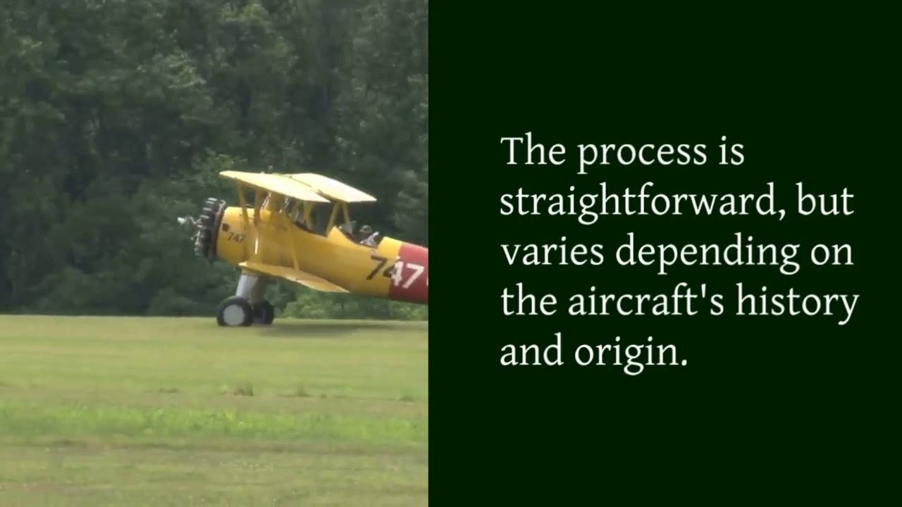 Understanding the Different Categories of an Aircraft Registration Form
