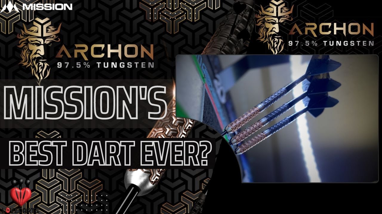 LoveDarts- ARCHON 97.5% TUNGSTEN!!! - Mission Darts Spring 2023 Launch! The best Mission dart EVER!