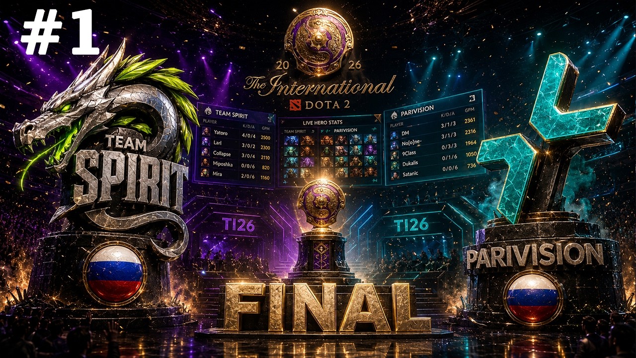 СПИРИТ В ГРАНД ФИНАЛЕ ИНТА ПРОТИВ ПАРИ! | Spirit vs Parivision #1 (BO5) The International 2026