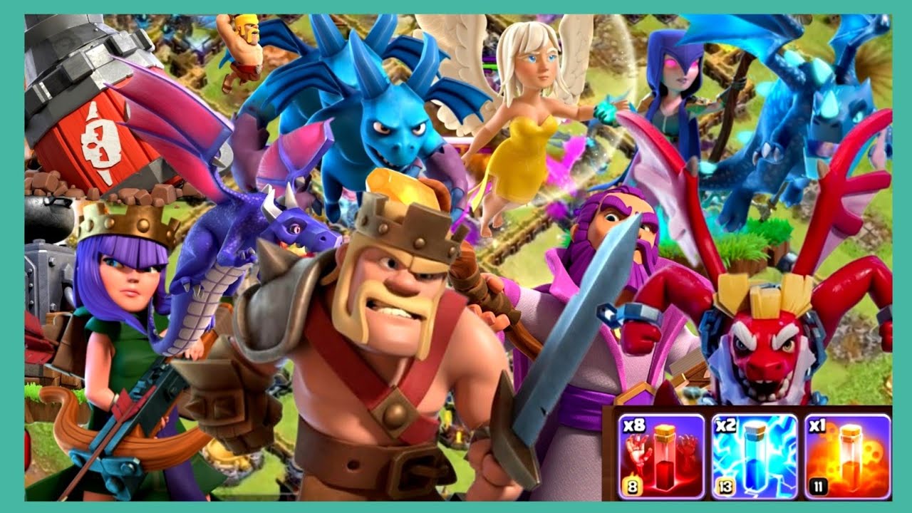 EJERCITO AEREO DE FARMEO EN CLASH OF CLANS #EKE80