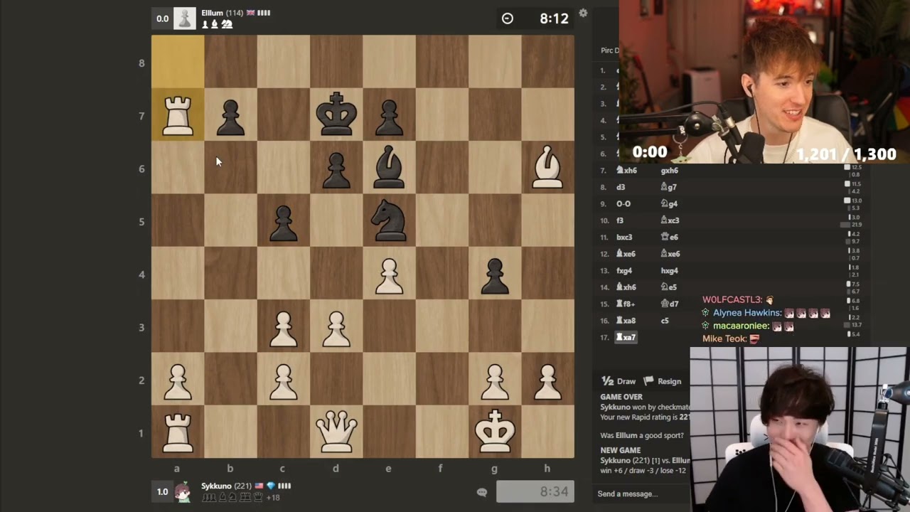 Sykkuno Summons Yugi Then Starts To Monologue Against Ellum Playing Chess