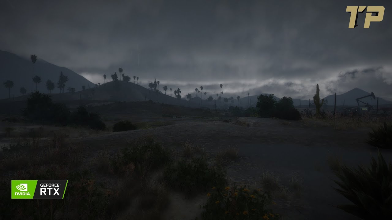 GTA 5 Mods - Photorealistic Graphics Mod And Ultra Weathers With Dense Of Forest On RTX2060