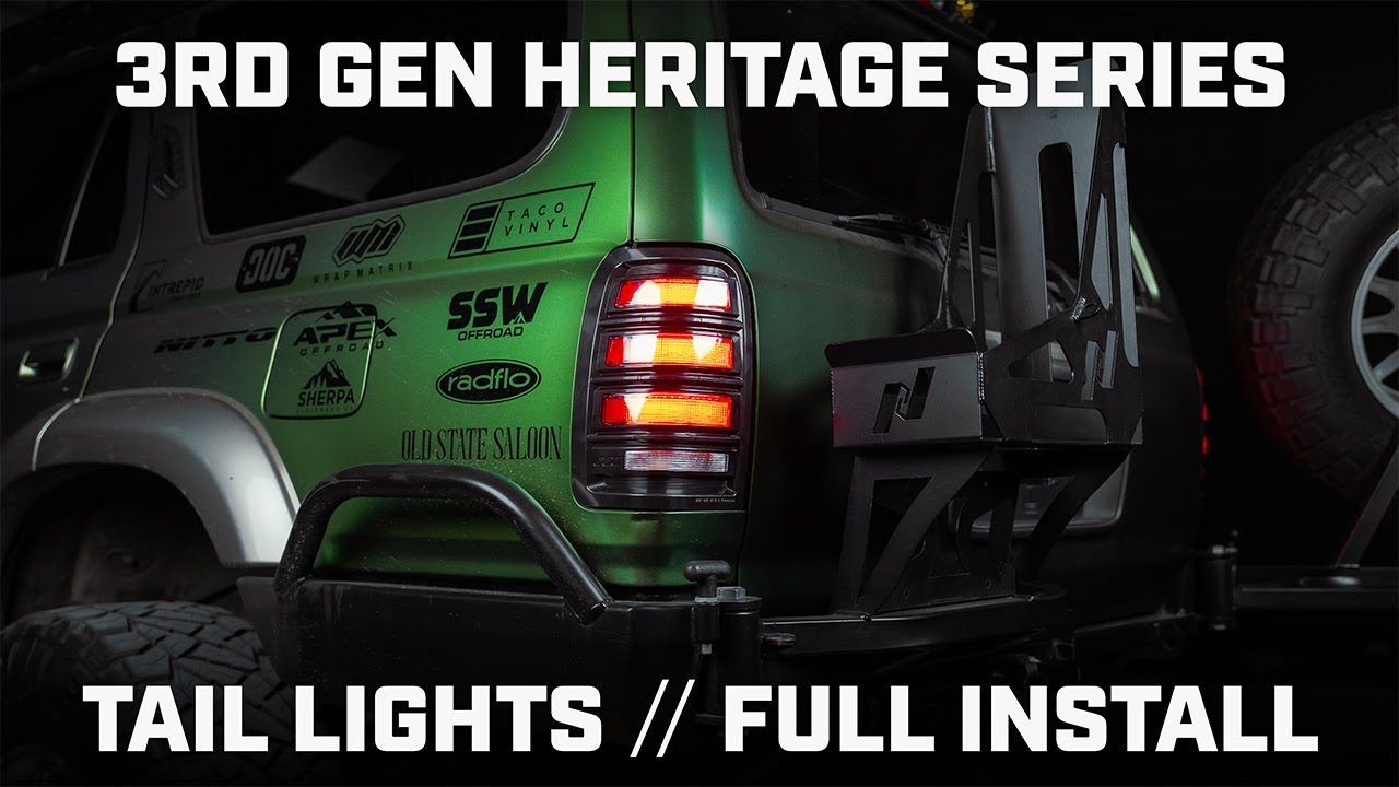 4Runner Lifestyle Heritage Series LED Tail Lights for 3rd Gen 4Runner //  Install