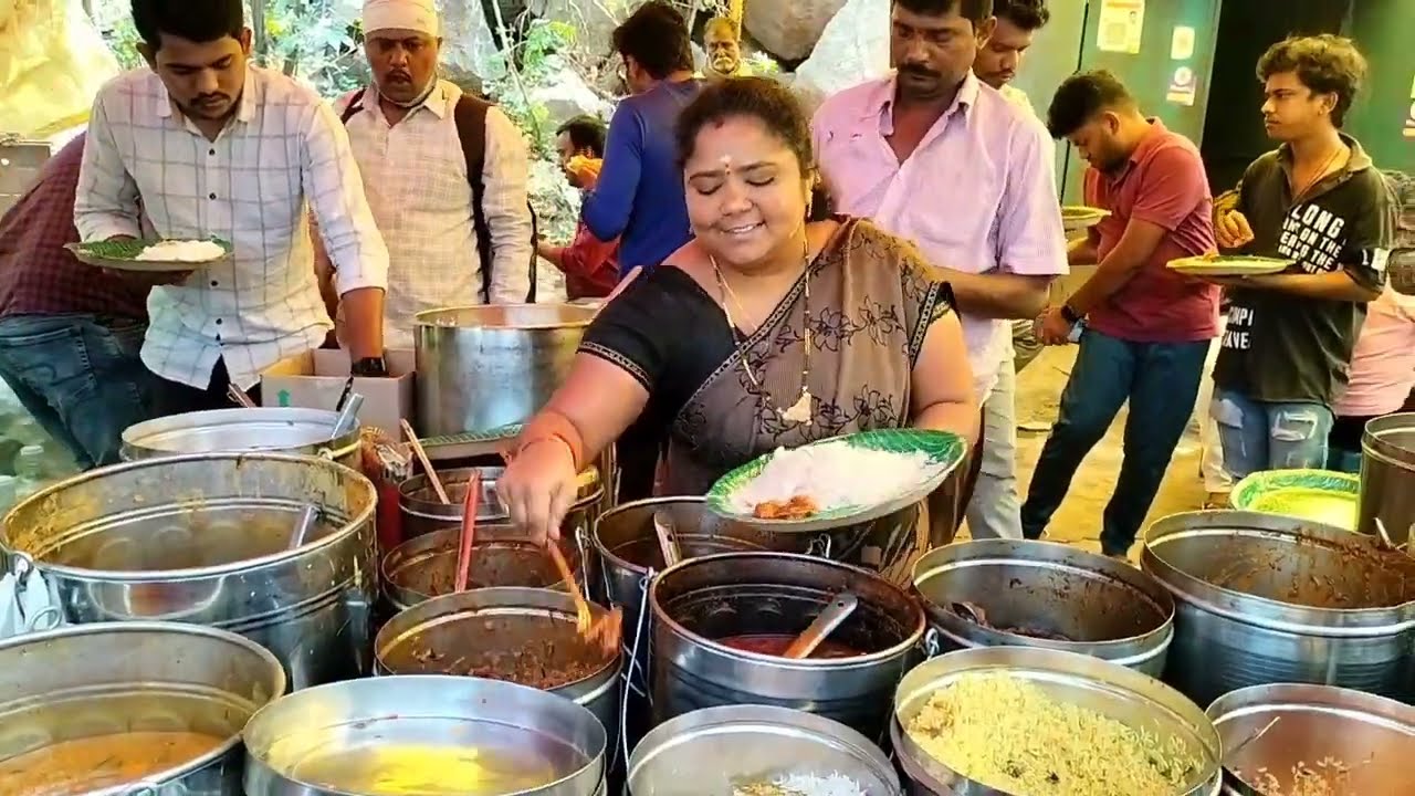 Hyderabad famous hard working women sales | cheapest meals unlimited