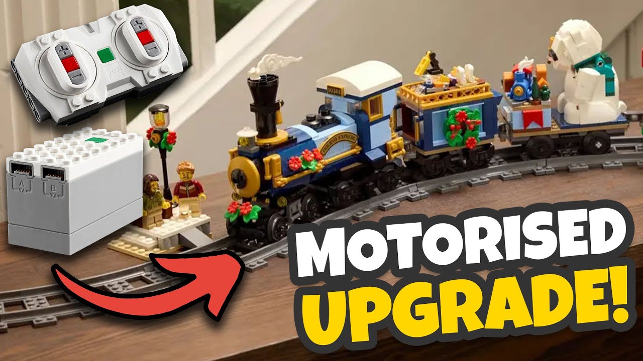Я добавил мотор к НОВОМУ праздничному экспрессу LEGO!