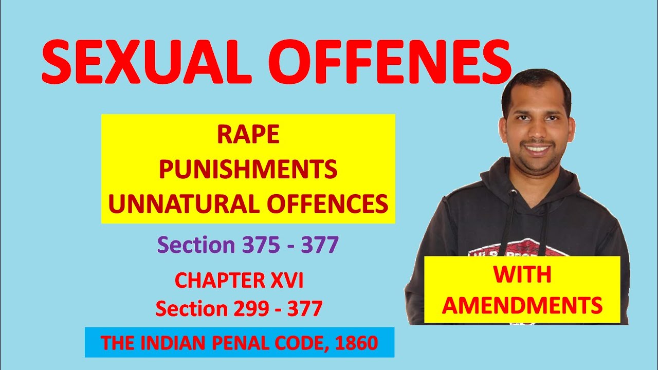 Sexual Offences | Rape, Punishment, Unnatural Offence | Section 375-377 | The Indian Penal Code,1860