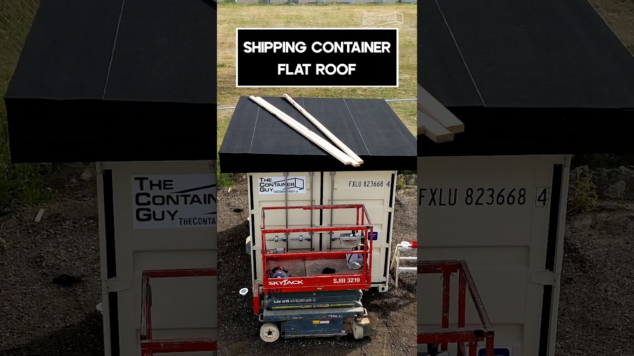 Easy DIY Wood Roof or Deck on Your Shipping Container w/ NO Welding #woodworking #construction