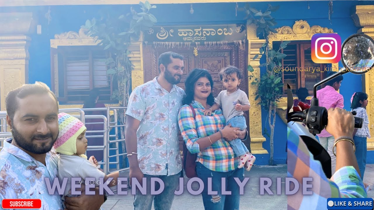 ಹೇಗಿದೆ ನೋಡಿ ನಮ್ jolly ride 😍✌🏻🤟🏻🤩#minivlog #kannadavlogs #dailyvlog #family #bikeride #youtuber 