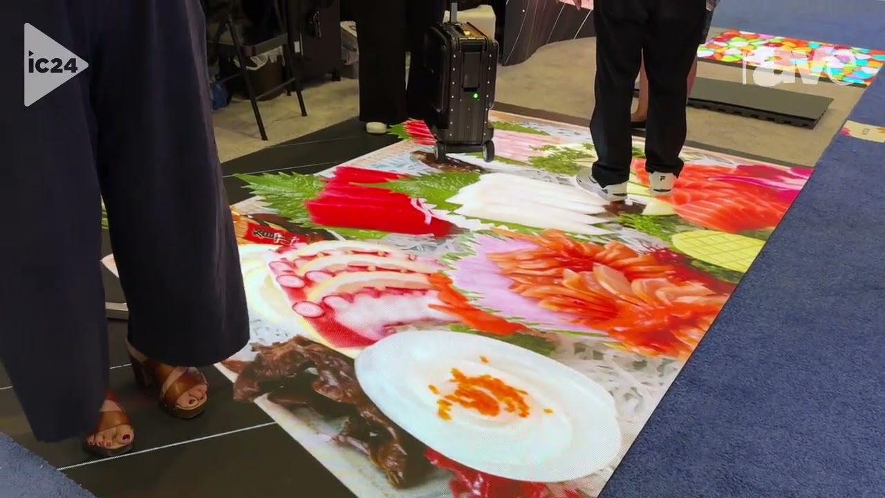 InfoComm 2024: Scenico Demonstrates Ruggedized, Rollable LED Floor Panels in Multiple Pixel Pitches