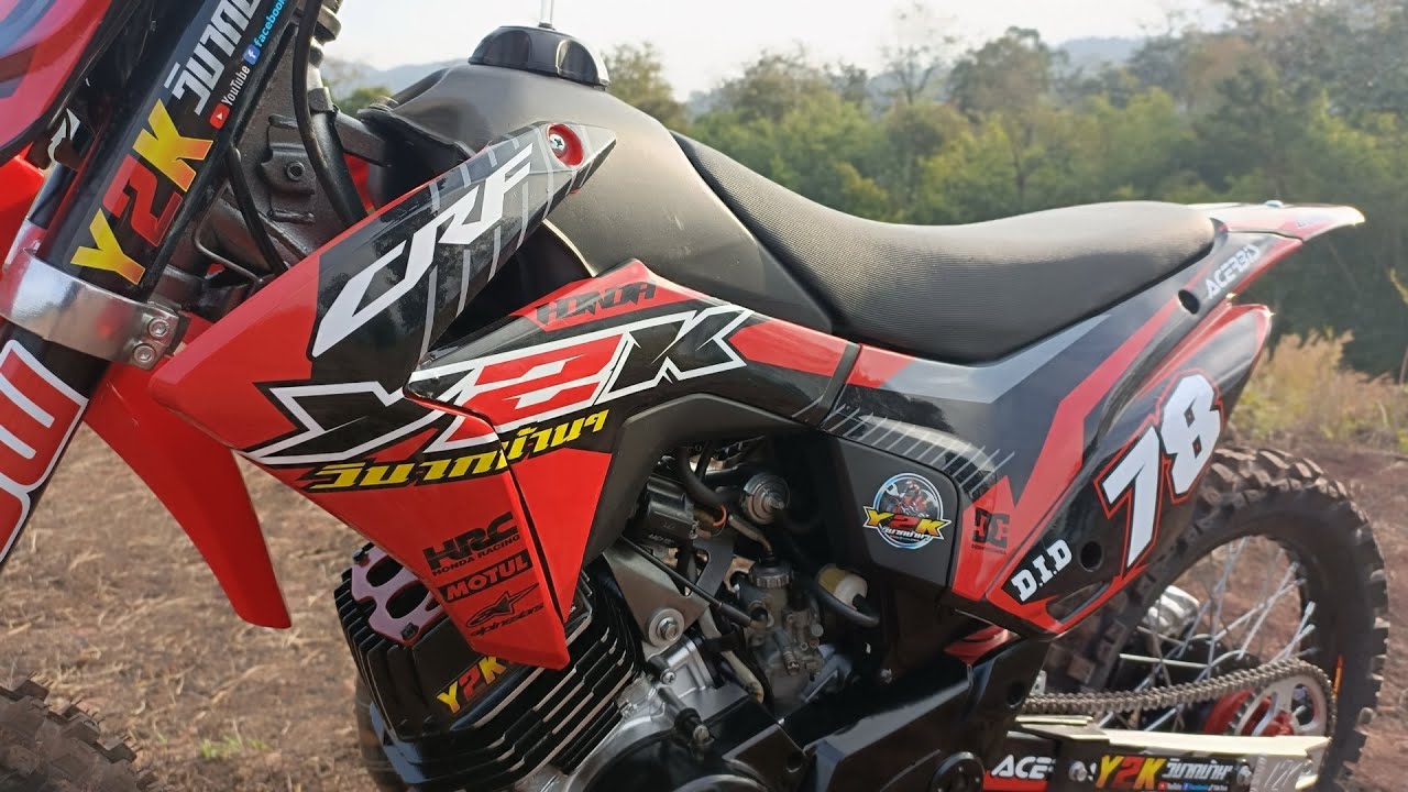 วิบากไทยทำYamaha สปีด120cc.วิบากทรงสูุตรบ้านๆขายชุดสีCRF110.Motocross DIY of Thailand.
