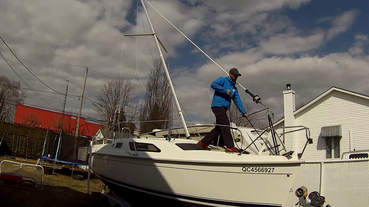 HUNTER 25-2 Mast stepping