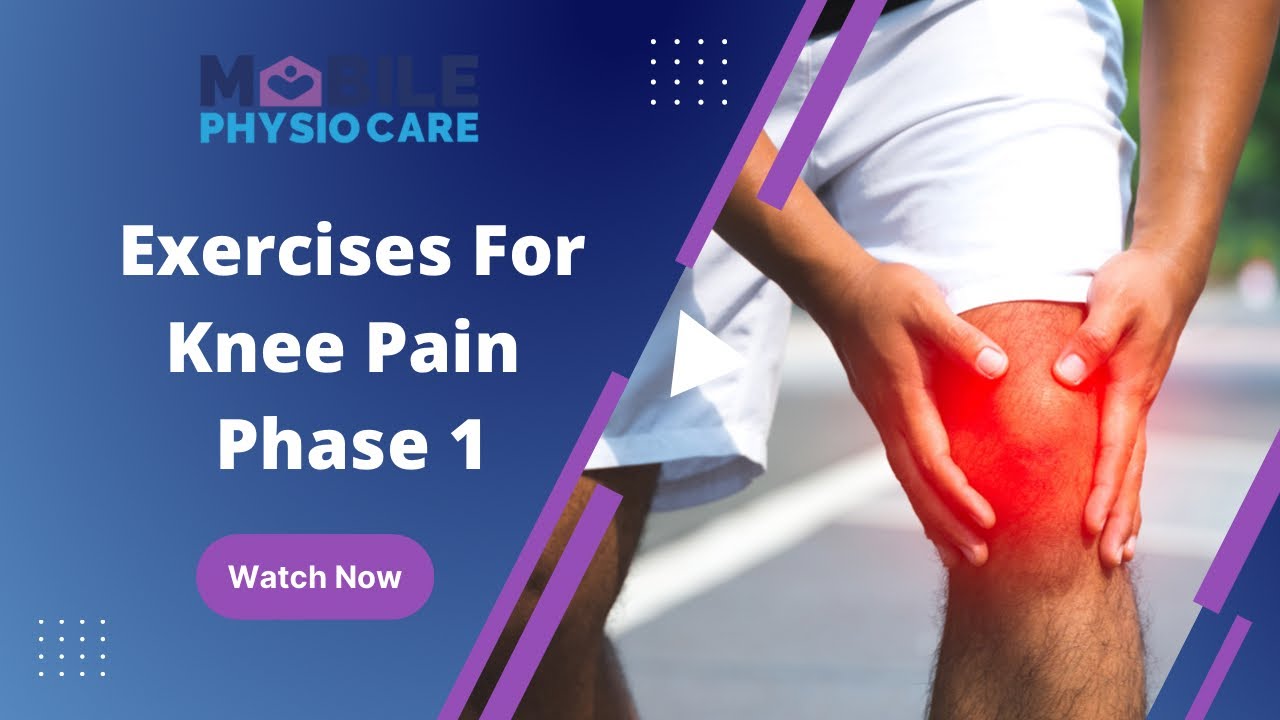Knee Pain - 10 best home exercises for knee pain !! Phase 1
