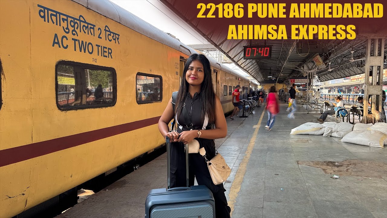 22186 : Ahimsa Express | Pune to Ahmedabad Full Journey in 2AC