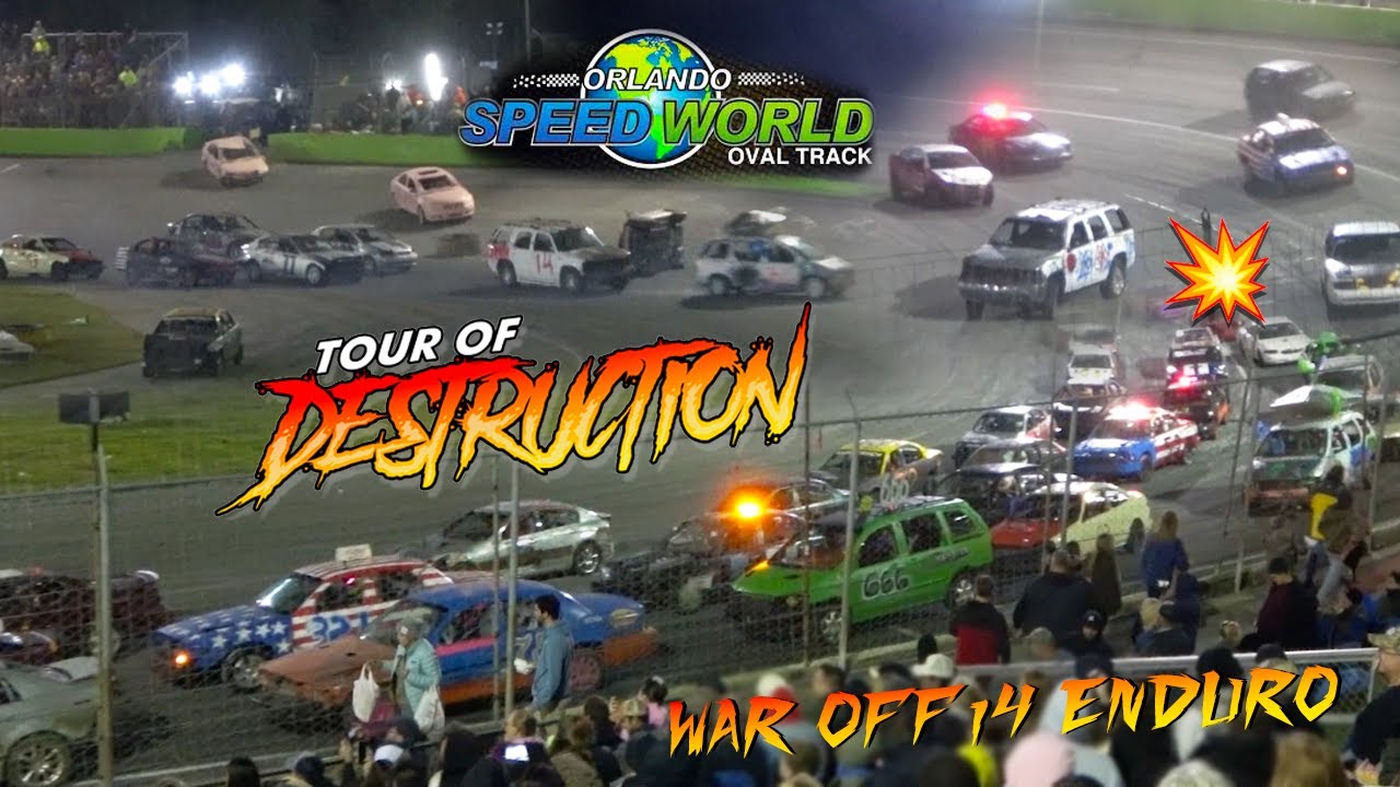 WAR OFF I-4 ENDURO WRONG WAY RACE!!! Tour of Destruction at Orlando Speedworld 2025